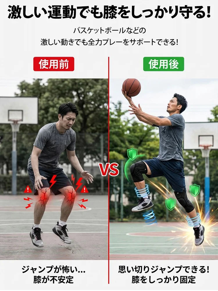膝プロテクト360 — ダイヤル加圧式・歩行安定ニーサポーター